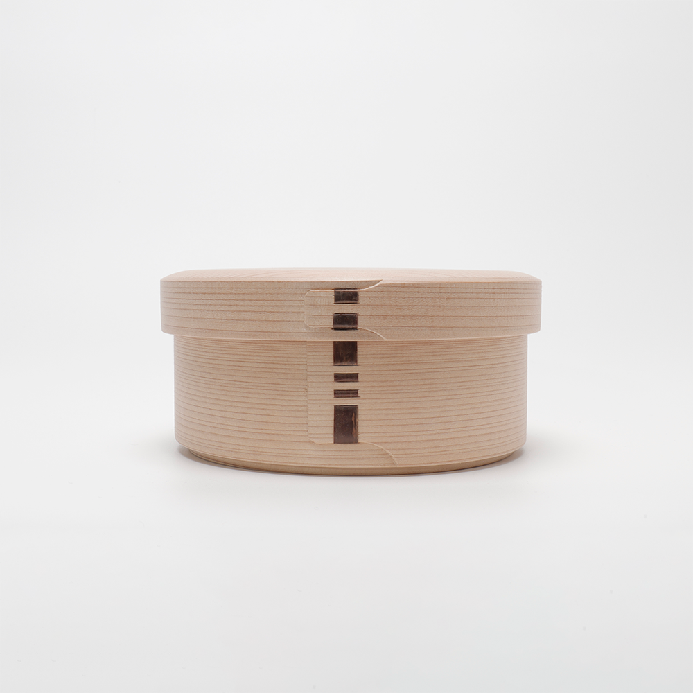 白木 丸弁当箱 四寸五分 一段 二段|大館曲げわっぱ 柴田慶信商店 白木 丸弁当箱 四寸五分 一段 二段|大館曲げわっぱ 柴田慶信商店