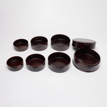 画像をギャラリービューアに読み込む, シバキ 白木 蓋付き 七つ鉢