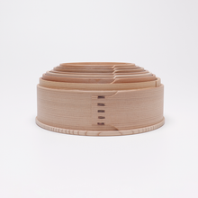 画像をギャラリービューアに読み込む, シバキ 白木 蓋付き 七つ鉢