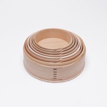 画像をギャラリービューアに読み込む, シバキ 白木 蓋付き 七つ鉢