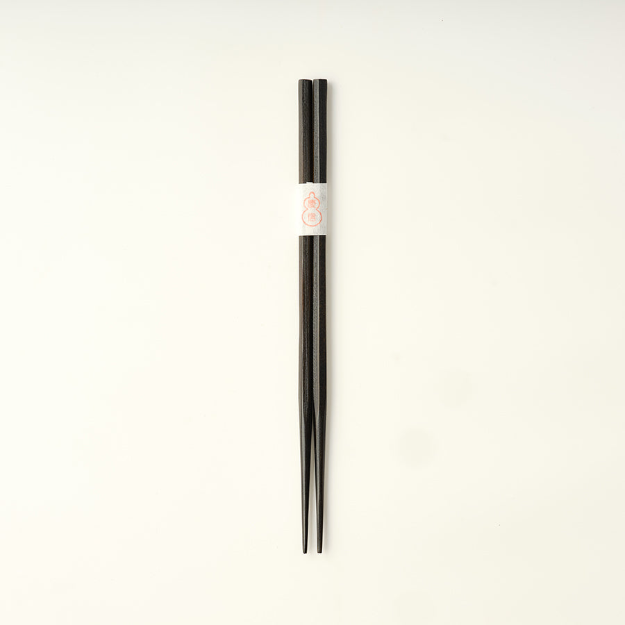 源平|六角箸|hexagonal chopsticks|black