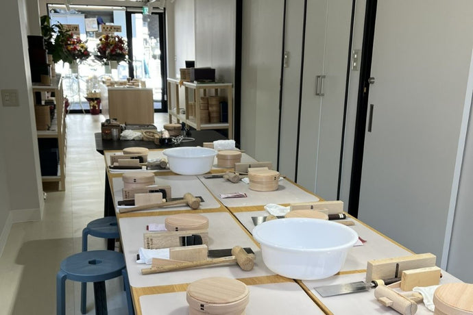 神楽坂店｜曲げわっぱ製作体験について