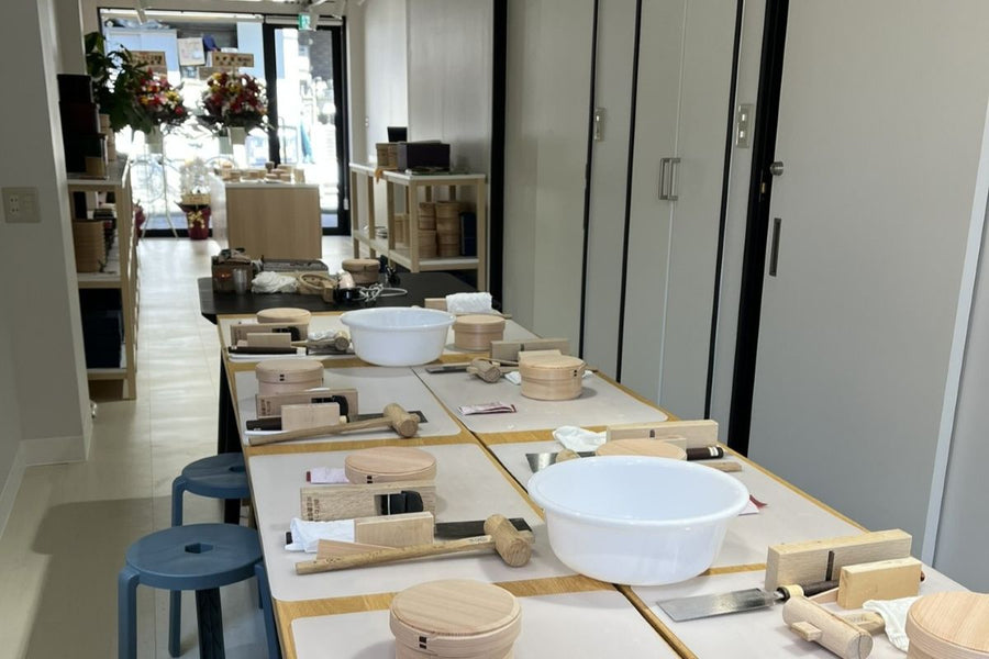 神楽坂店｜曲げわっぱ製作体験について