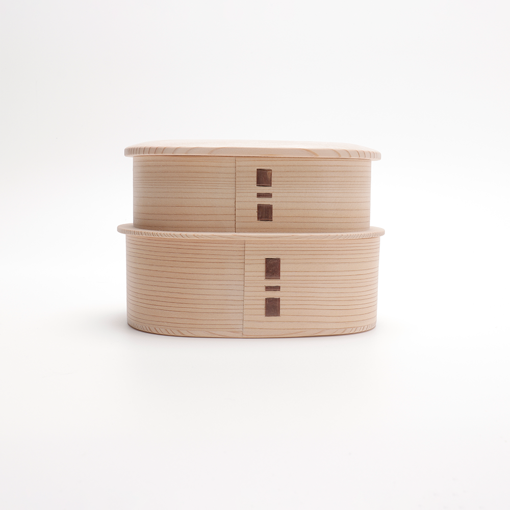 白木 漆 つくし弁当箱 入れ子 被せ蓋 | 柴田慶信商店 秋田県大館市 白木 漆 つくし弁当箱 入れ子 被せ蓋 | 柴田慶信商店 秋田県大館市