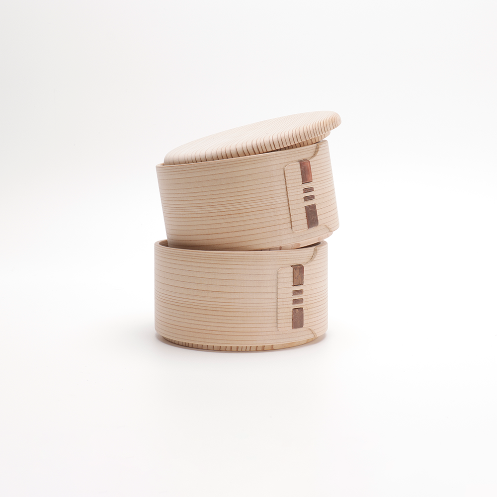 柴田慶信商店 雪だるま弁当箱 未使用 柴田慶信商店】曲げわっぱ 柴田慶信商店 雪だるま弁当箱 未使用 柴田慶信商店】曲げわっぱ