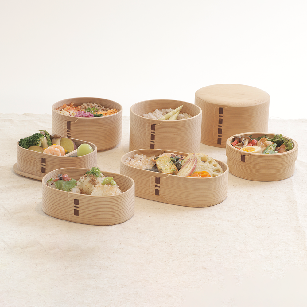 白木 漆 丸弁当箱 四寸 五寸 | 柴田慶信商店 秋田県大館市 白木 漆 丸弁当箱 四寸 五寸 | 柴田慶信商店 秋田県大館市