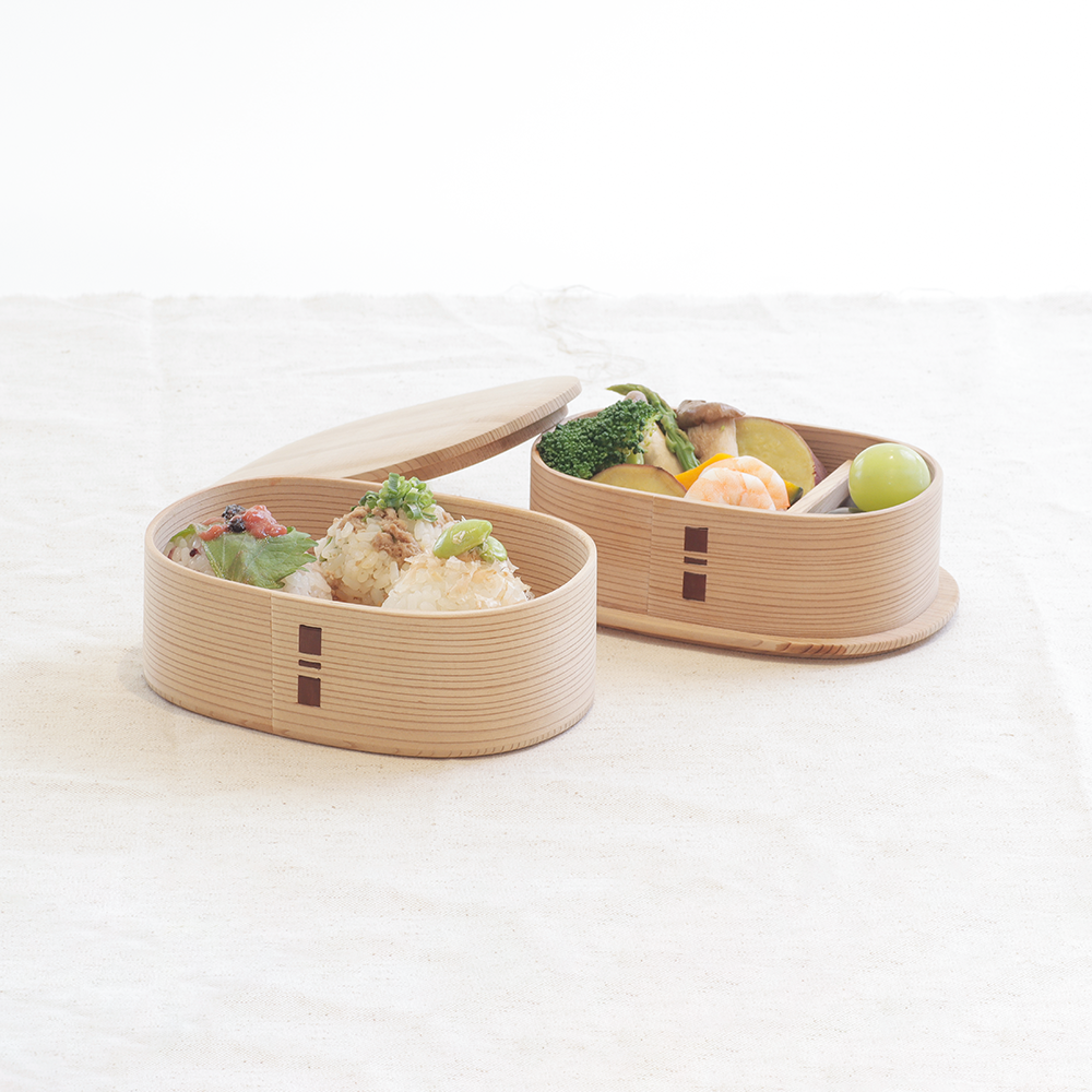 白木 漆 つくし弁当箱 入れ子 被せ蓋 | 柴田慶信商店 秋田県大館市 白木 漆 つくし弁当箱 入れ子 被せ蓋 | 柴田慶信商店 秋田県大館市